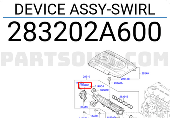 DEVICE ASSY-SWIRL 283202A600 | Hyundai / KIA Parts | PartSouq