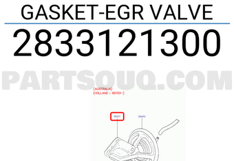 Hyundai / KIA 2833121300 GASKET-EGR VALVE