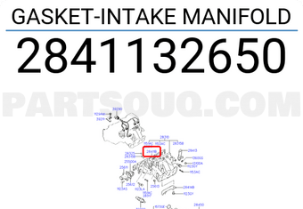 Hyundai / KIA 2841132650 GASKET-INTAKE MANIFOLD