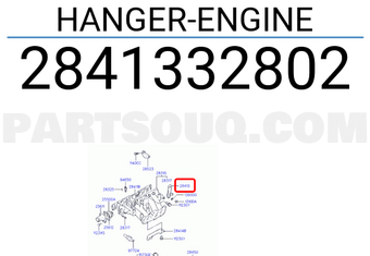 Hyundai / KIA 2841332802 HANGER-ENGINE