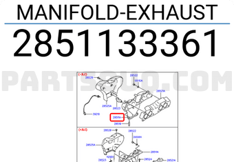 Hyundai / KIA 2851133361 MANIFOLD-EXHAUST