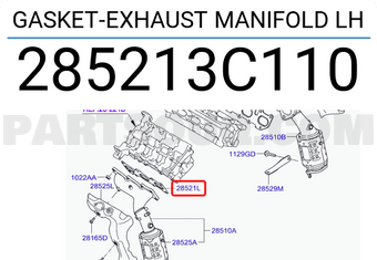 Hyundai / KIA 285213C110 GASKET-EXHAUST MANIFOLD LH