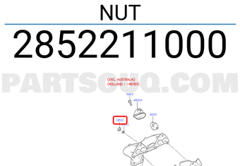 Hyundai / KIA 2852211000 NUT