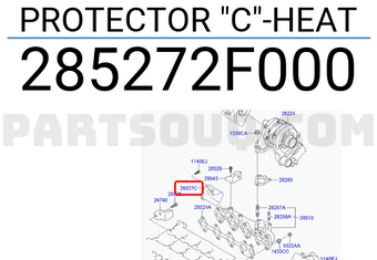Hyundai / KIA 285272F000 PROTECTOR "C"-HEAT