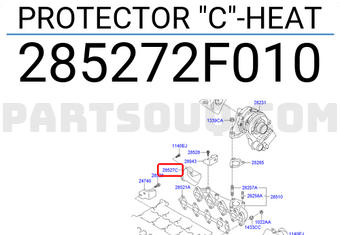 Hyundai / KIA 285272F010 PROTECTOR "C"-HEAT