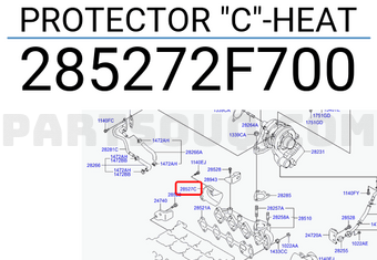 Hyundai / KIA 285272F700 PROTECTOR "C"-HEAT