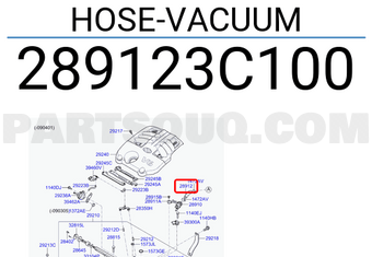Hyundai / KIA 289123C100 HOSE-VACUUM