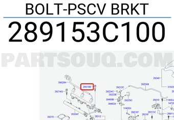 Hyundai / KIA 289153C100 BOLT-PSCV BRKT