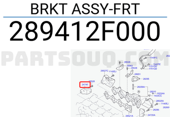 Hyundai / KIA 289412F000 BRKT ASSY-FRT