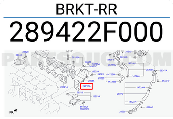 Hyundai / KIA 289422F000 BRKT-RR