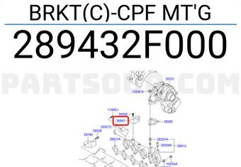 Hyundai / KIA 289432F000 BRKT(C)-CPF MT G
