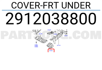 Hyundai / KIA 2912038800 COVER-FRT UNDER