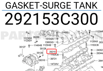 Hyundai / KIA 292153C300 GASKET-SURGE TANK