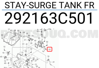 Hyundai / KIA 292163C501 STAY-SURGE TANK FR