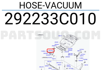 Hyundai / KIA 292233C010 HOSE-VACUUM