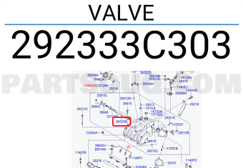 Hyundai / KIA 292333C303 VALVE