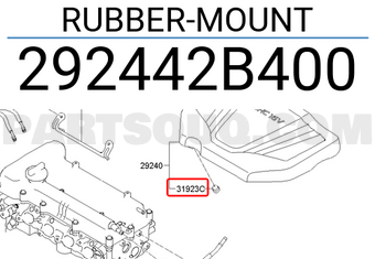 Hyundai / KIA 292442B400 RUBBER-MOUNT