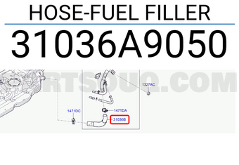 Hyundai / KIA 31036A9050 HOSE-FUEL FILLER