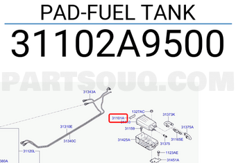 Hyundai / KIA 31102A9500 PAD-FUEL TANK