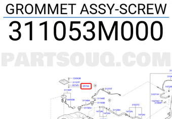 Hyundai / KIA 311053M000 GROMMET ASSY-SCREW
