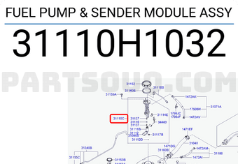 Hyundai / KIA 31110H1032 FUEL PUMP & SENDER MODULE ASSY