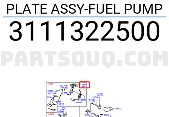 Hyundai / KIA 3111322500 PLATE ASSY-FUEL PUMP