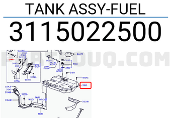 Hyundai / KIA 3115022500 TANK ASSY-FUEL