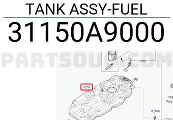 Hyundai / KIA 31150A9000 TANK ASSY-FUEL