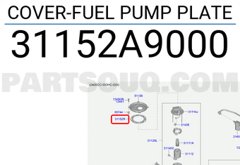 Hyundai / KIA 31152A9000 COVER-FUEL PUMP PLATE