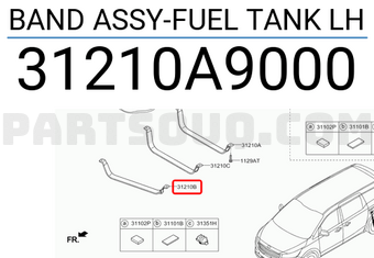 Hyundai / KIA 31210A9000 BAND ASSY-FUEL TANK LH