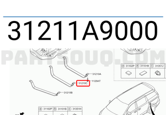 Hyundai / KIA 31211A9000 BAND ASSY-FUEL TANK RH