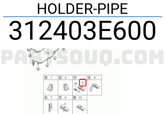 Hyundai / KIA 312403E600 HOLDER-PIPE