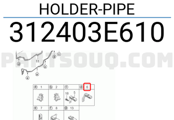 Hyundai / KIA 312403E610 HOLDER-PIPE