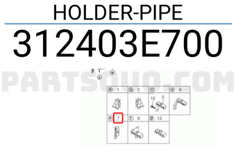 Hyundai / KIA 312403E700 HOLDER-PIPE