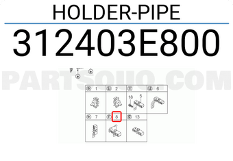 Hyundai / KIA 312403E800 HOLDER-PIPE