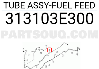 Hyundai / KIA 313103E300 TUBE ASSY-FUEL FEED