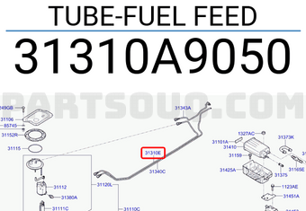 Hyundai / KIA 31310A9050 TUBE-FUEL FEED