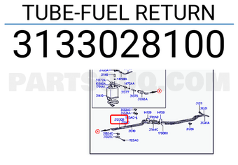 Hyundai / KIA 3133028100 TUBE-FUEL RETURN