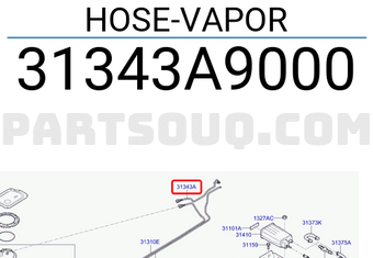 Hyundai / KIA 31343A9000 HOSE-VAPOR