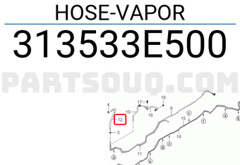 Hyundai / KIA 313533E500 HOSE-VAPOR