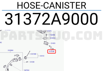 Hyundai / KIA 31372A9000 HOSE-CANISTER