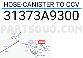 Hyundai / KIA 31373A9300 HOSE-CANISTER TO CCV