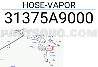 Hyundai / KIA 31375A9000 HOSE-VAPOR