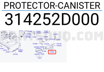 Hyundai / KIA 314252D000 PROTECTOR-CANISTER