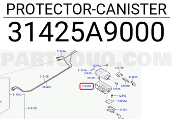 Hyundai / KIA 31425A9000 PROTECTOR-CANISTER