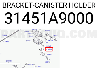 Hyundai / KIA 31451A9000 BRACKET-CANISTER HOLDER