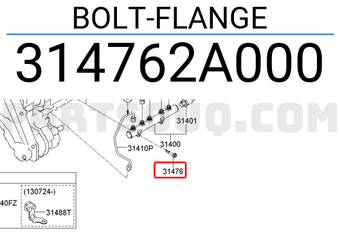 Hyundai / KIA 314762A000 BOLT-FLANGE