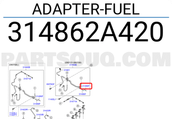 Hyundai / KIA 314862A420 ADAPTER-FUEL