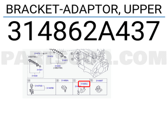 Hyundai / KIA 314862A437 BRACKET-ADAPTOR, UPPER