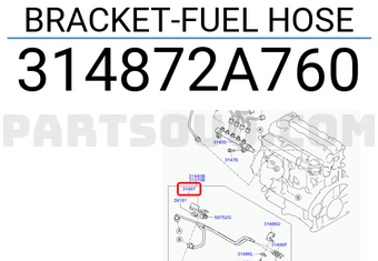 Hyundai / KIA 314872A760 BRACKET-FUEL HOSE